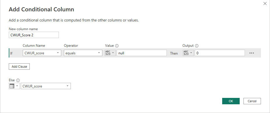 how to handle null values custom columns in power bi - monocroft