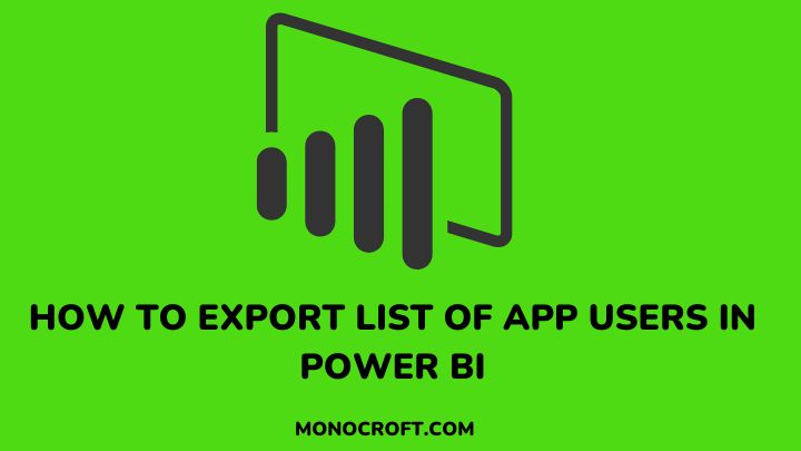 export list of users - monocroft